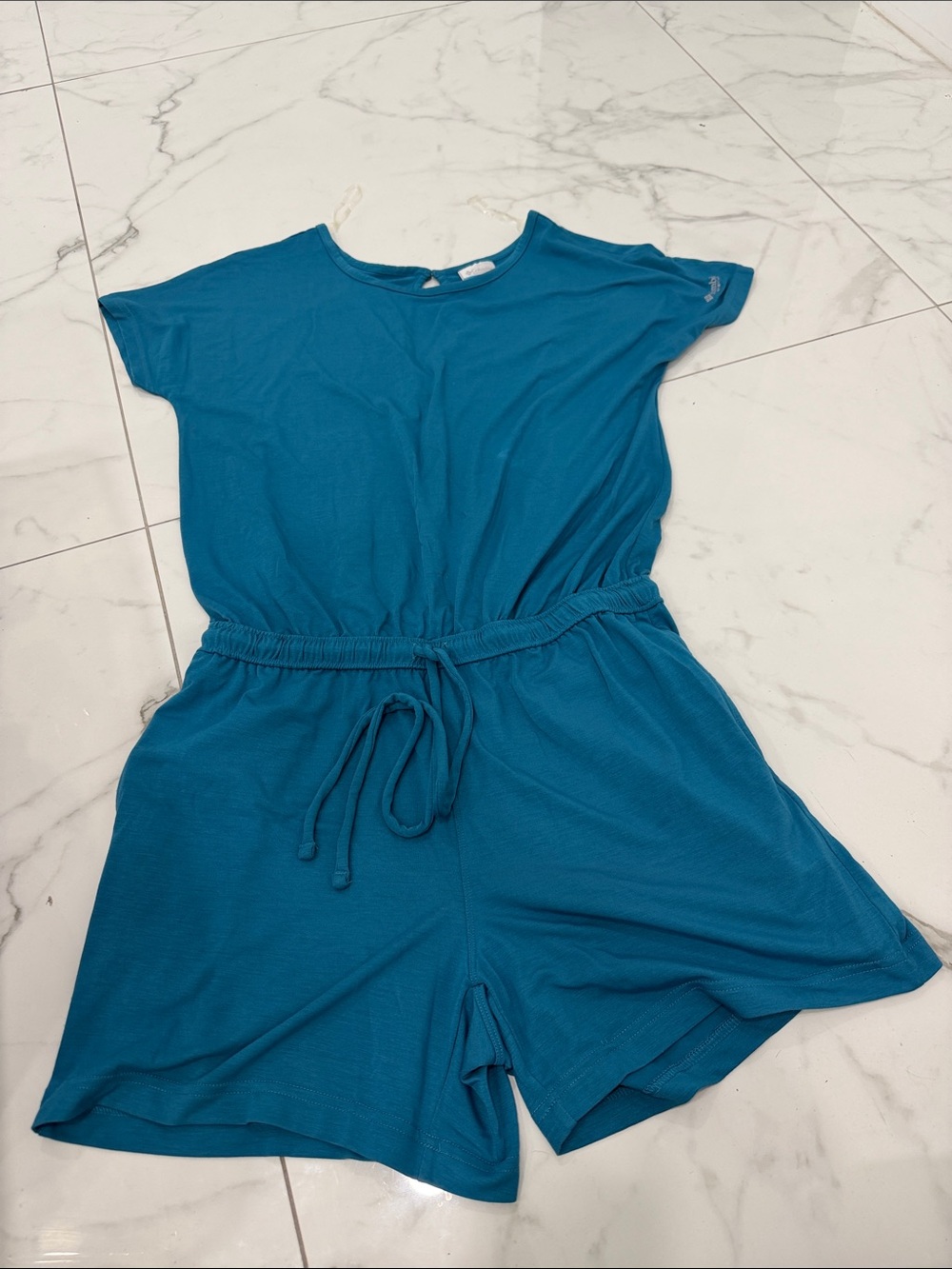 Columbia PFG Teal Blue Drawstring One-Piece Romper @@@